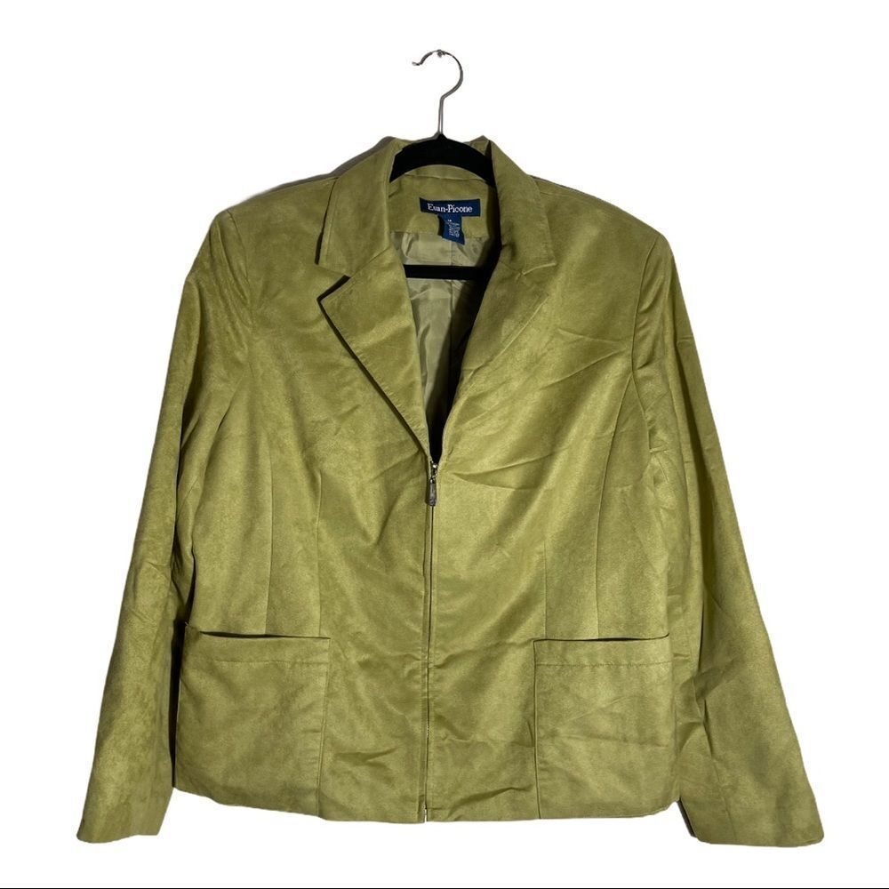 ‎Evan-Picone Chartreuse Jacket